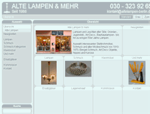 Tablet Screenshot of altelampen-berlin.de